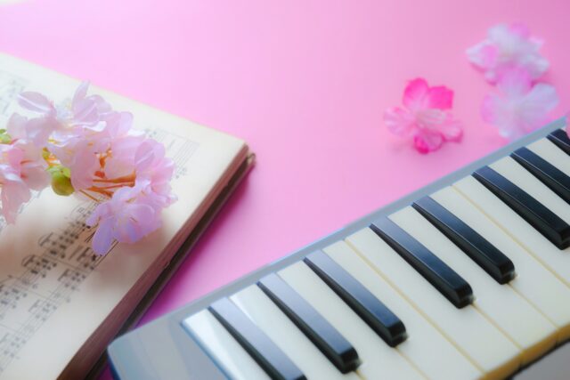 桜とピアノ